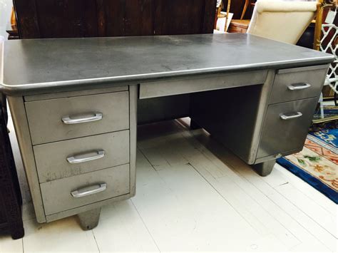 vintage metal tanker desk makeover